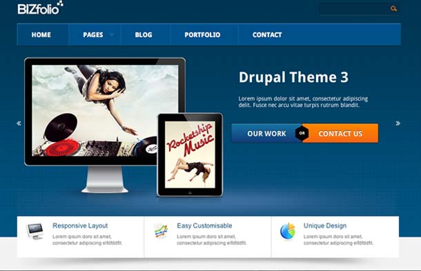 thiết kế website BÌZolio bằng html5
