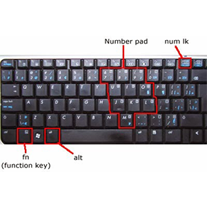 Các lối tắt bàn phím chung