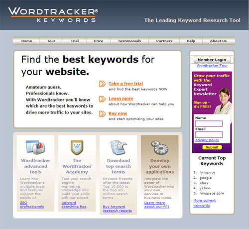 keyword4 Wordtracker