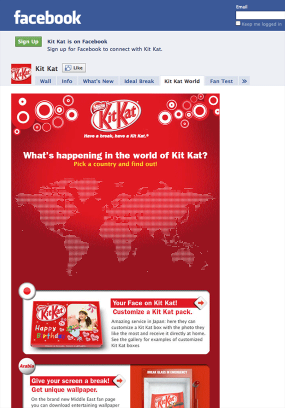 thiết kế website của Kit Kat, thiết kế website sáng tạo thiết kế website của Kit Kat, thiết kế website sáng tạo