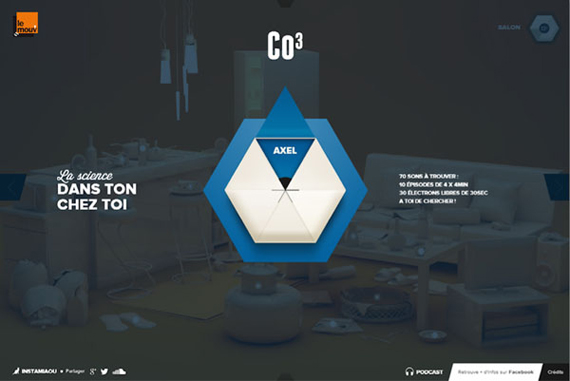 Website CO3, la science dans ton chez toi thiết kế non-navigation Website CO3, la science dans ton chez toi thiết kế non-navigation