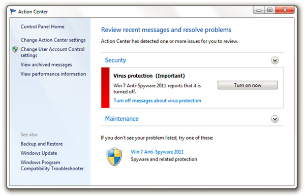 Hướng dẫn xóa bỏ phần mềm giả mạo Win 7 Anti-Spyware 2011 - 01