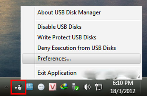 USB Disk Manager, tạo tường lửa miễn phí cho USB - 04 Tạo tường lửa miễn phí cho USB, Công nghệ thông tin, Bao ve USB, USB, USB Disk Manager, chong virus cho USB, tao tuong lua cho USB, bao ve du lieSB