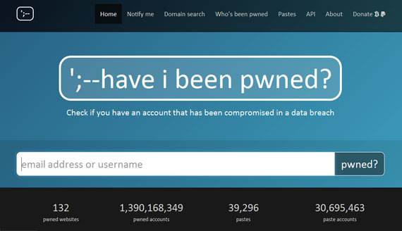 Have I Been Pwned – Webiste kiếm tra An ninh trực tuyến | Haveibeenpwned.com Have I Been Pwned – Webiste kiếm tra An ninh trực tuyến | Haveibeenpwned.com