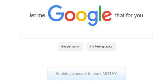 Let Me Google That For You – Website nhắc nhở công cụ tìm kiếm chỉ tìm kiếm trên google | lmgtfy.com Let Me Google That For You – Website nhắc nhở công cụ tìm kiếm chỉ tìm kiếm trên google | lmgtfy.com